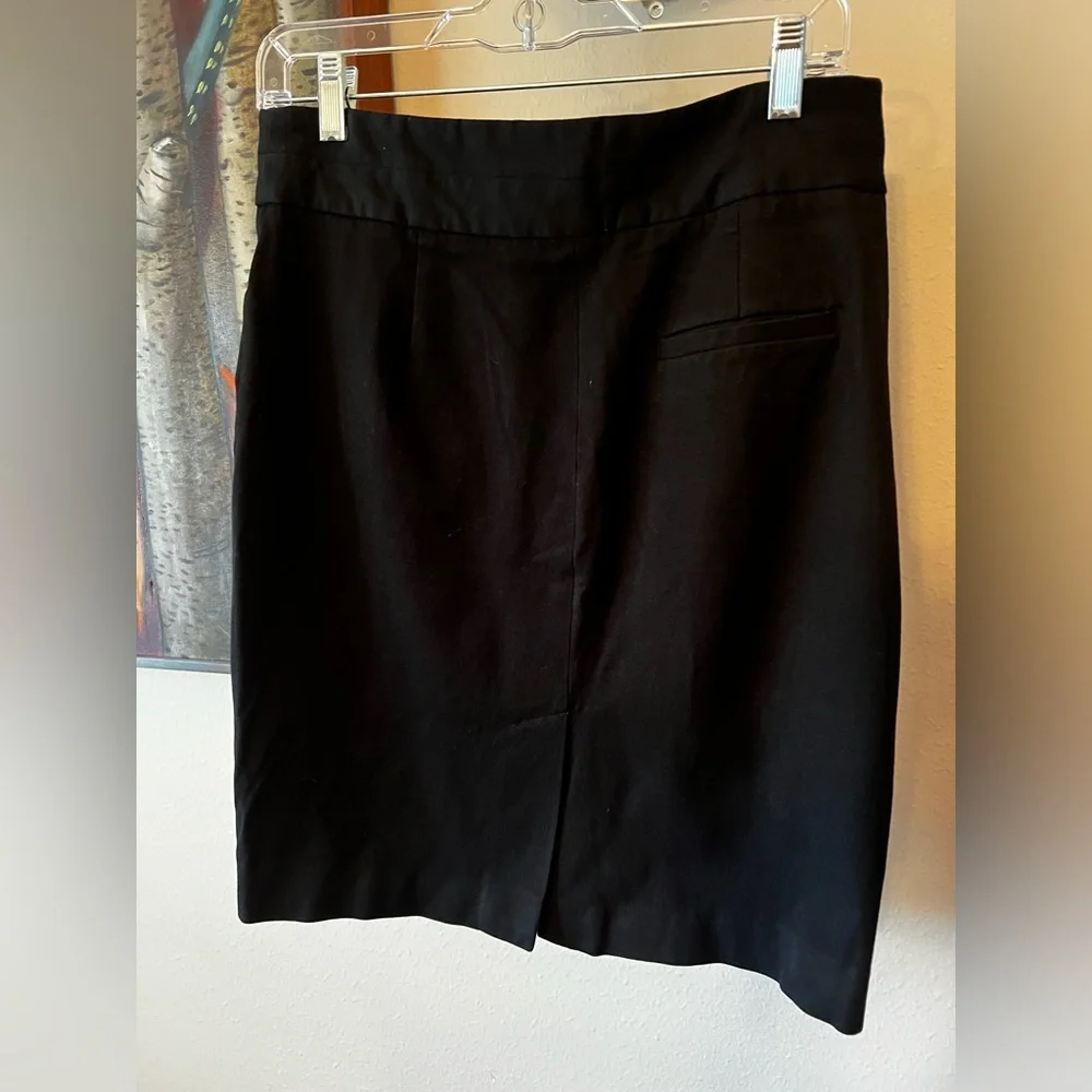 Banana Republic Black Stretch High Waisted Pencil Skirt With Pockets size 8 - Picture 2 of 7